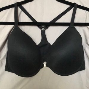Black Lined Racerback Bra 38DD